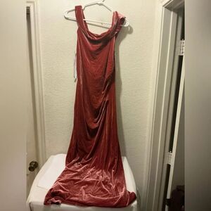 DB Studio Velvet Red Dress